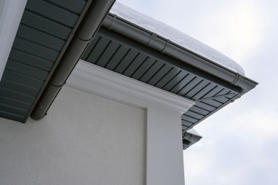 Gutter system on residential home