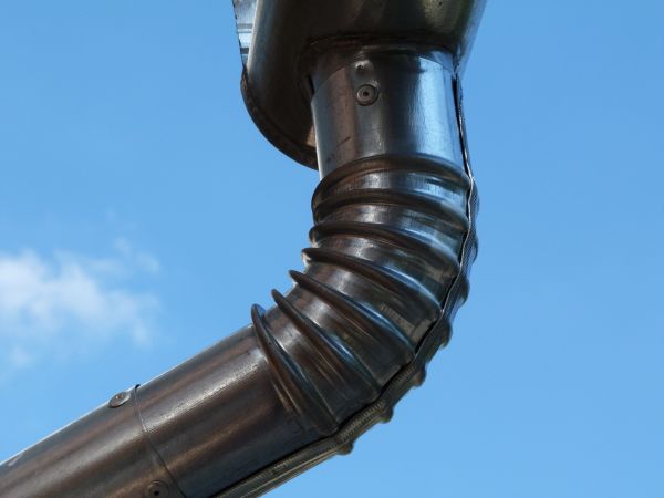 Metal Downspout Installation in Canton